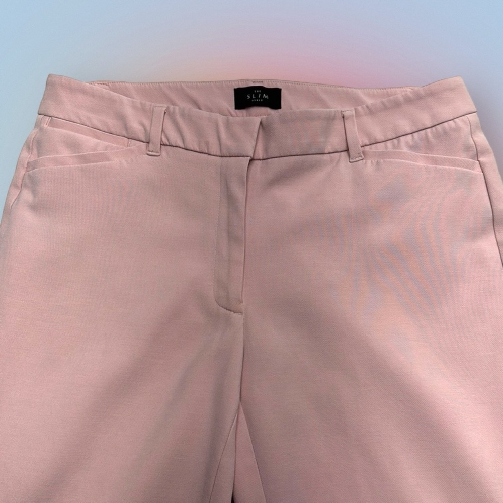 WHBM Women’s 8 Long Pink THE SLIM ANKLE Dress Pant